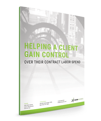 Helping a client gain control of their contingent labor spend