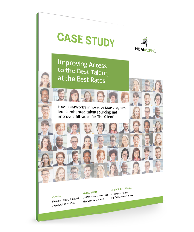 HCMWorks Case Study Cover for Improving Access to the Best Talent, at the Best Rates